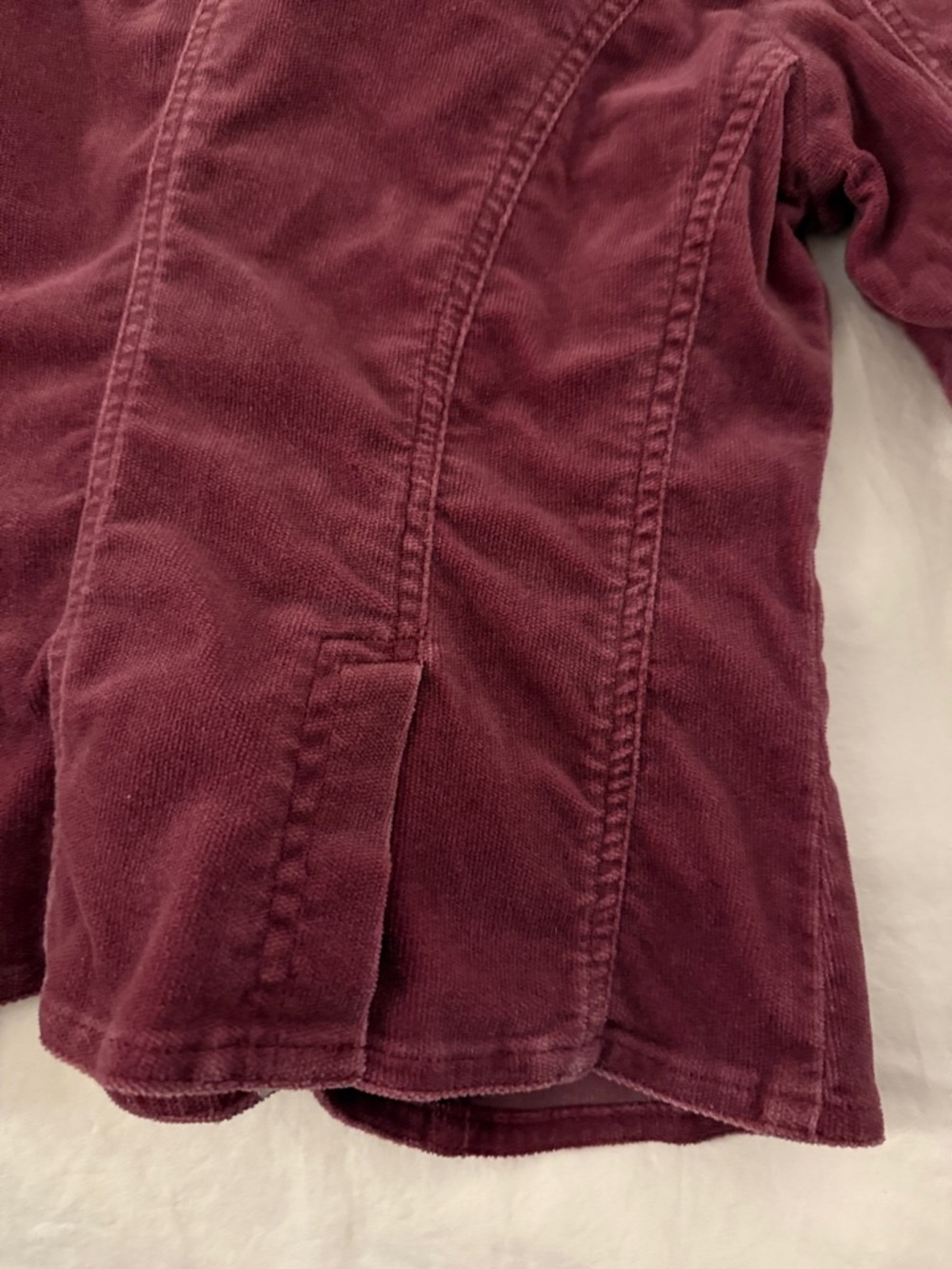 Tommy Hilfiger Women's Wine Corduroy Blazer Jacket - Picture 10 of 10
